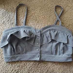 Wild Honey Gingham Crop Top
